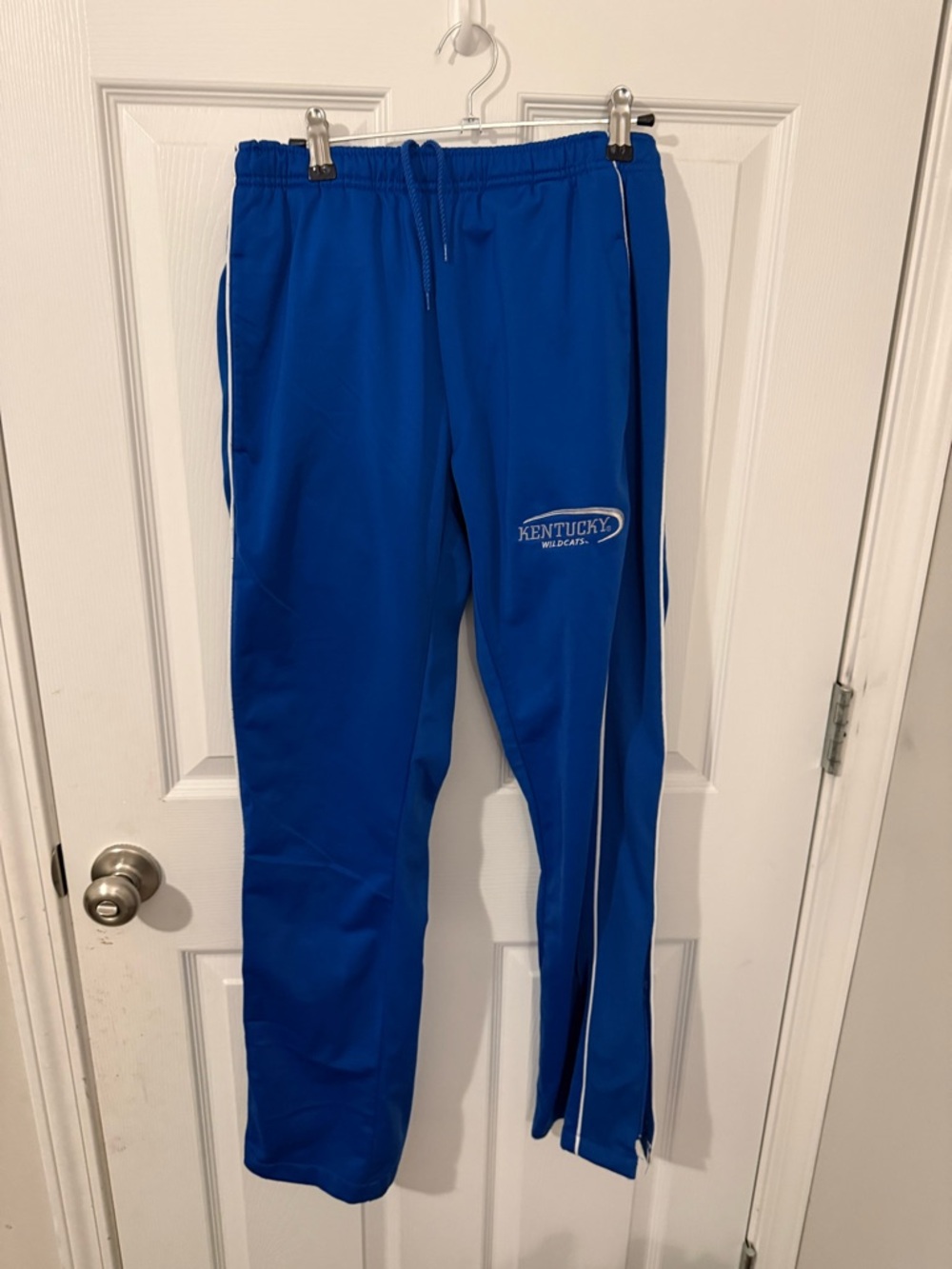 Soffe Blue Kentucky Wildcats Women's Track Pants with White Piping
